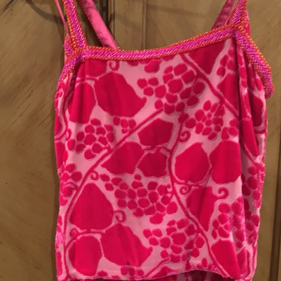 Chanel 2001 Cruise Collection Fuschia Velvet Burnout Skirt Set - Picture 3 of 11